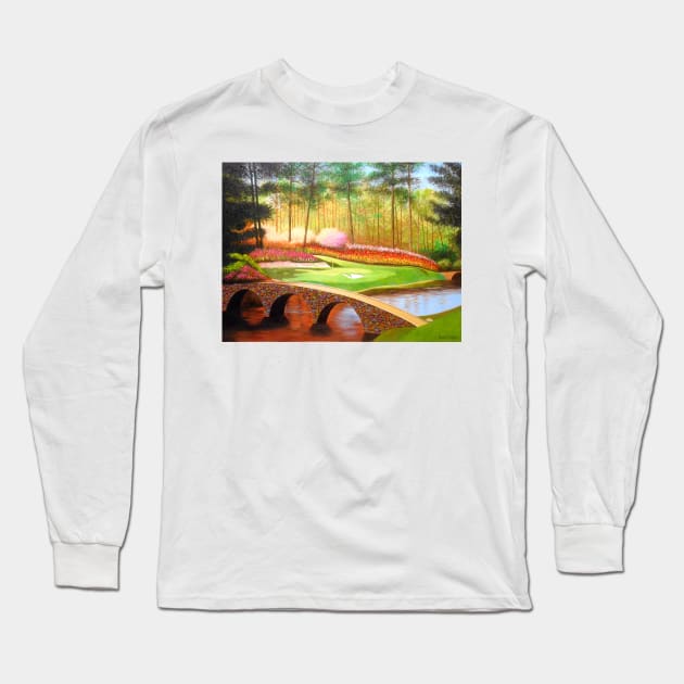 The Golden Bell (12th at Augusta) Long Sleeve T-Shirt by terryhuey